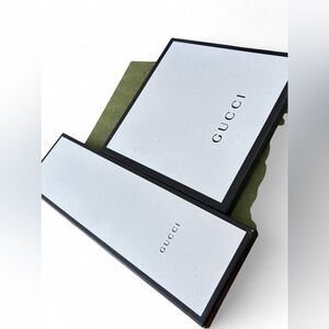 Gucci White and Black Logo Gift Boxes